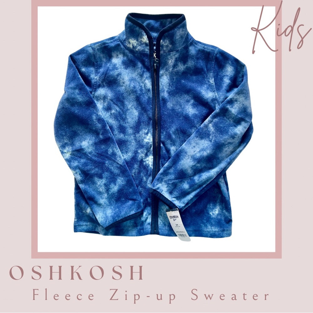 2 for $10/OshKosh B'gosh Blue Tie-Dye Fleece Sweater